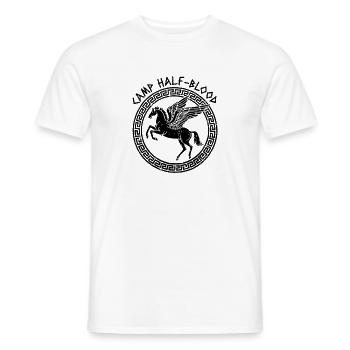 Camp Sang-Mêlé, Cheval Volant Camping Sang-Mêlé - T-shirt homme - blanc - Devant - AI Model Male 178 dark (178cm)