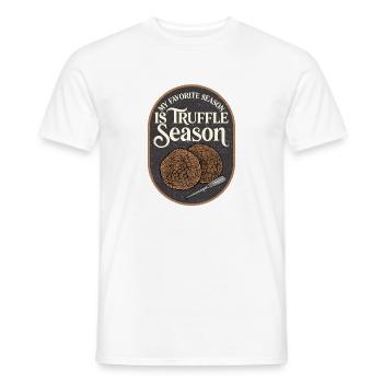 Trüffelzeit Lieblingssaison - Männer T-Shirt - Weiß - Vorne - AI Model Male 178 dark (178cm)