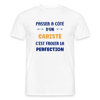 Perfekter Gabelstaplerfahrer in Aktion - Männer T-Shirt - Weiß - Vorne - AI Model Male 178 dark (178cm)