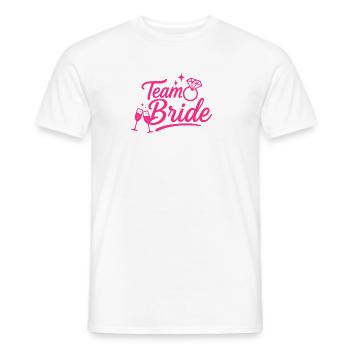 Team Braut Pink Diamond - Männer T-Shirt - Weiß - Vorne - AI Model Male 178 dark (178cm)