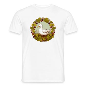Cercle de la vigne de canard - T-shirt homme - blanc - Devant - AI Model Male 178 dark (178cm)
