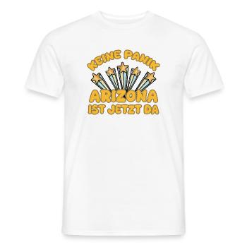 Prénom Arizona - T-shirt homme - blanc - Devant - AI Model Male 178 dark (178cm)