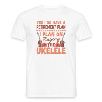 Hawaiian Ukulele Uke Yes I Do Have - Männer T-Shirt - Weiß - Vorne - AI Model Male 178 dark (178cm)