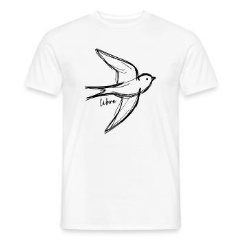 Freier Vogel - Männer T-Shirt - Weiß - Vorne - AI Model Male 178 dark (178cm)