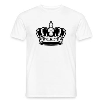 Crown Symbol - Men's T-Shirt - white - Front - AI Model Male 178 dark (178cm)