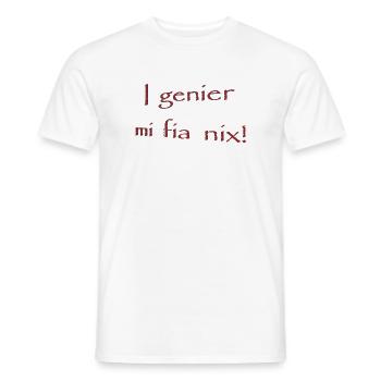 I_genier_mi_fia_nix - T-shirt homme - blanc - Devant - AI Model Male 178 dark (178cm)
