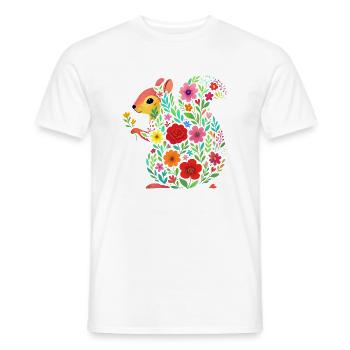 Squirrel - Men's T-Shirt - white - Front - AI Model Male 178 dark (178cm)