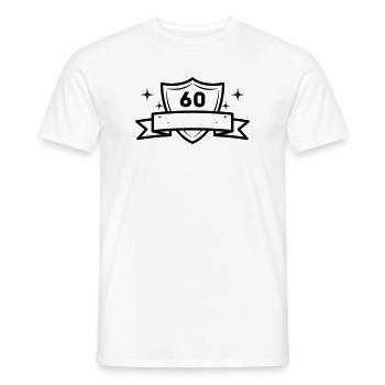 60 Years Birthday Birthday Party - Men's T-Shirt - white - Front - AI Model Male 178 dark (178cm)