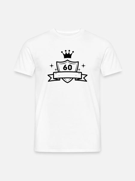 Fête d’anniversaire des 60 ans - T-shirt homme - blanc