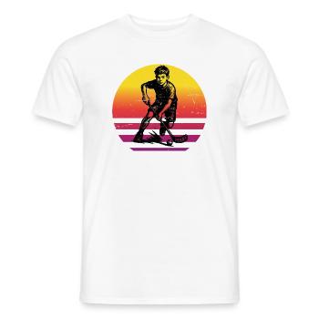 Clear floorball message - Men's T-Shirt - white - Front - AI Model Male 178 dark (178cm)