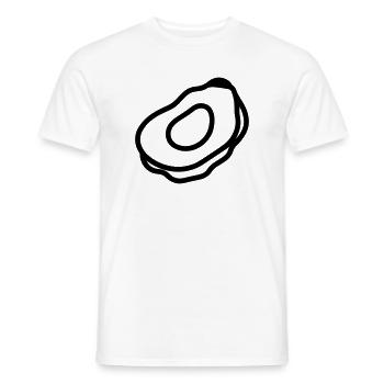 Auster - Männer T-Shirt - Weiß - Vorne - AI Model Male 178 dark (178cm)