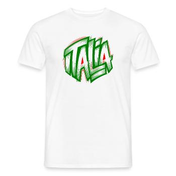 Italia Graffiti grün-rot - Männer T-Shirt - Weiß - Vorne - AI Model Male 178 dark (178cm)
