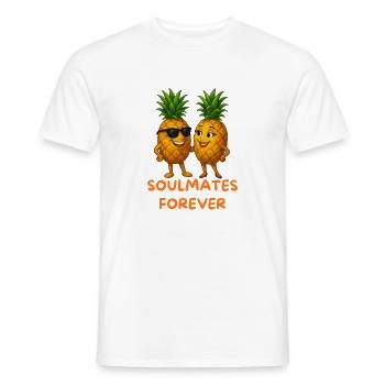 Soulmates Pineapples Forever - Männer T-Shirt - Weiß - Vorne - AI Model Male 178 dark (178cm)