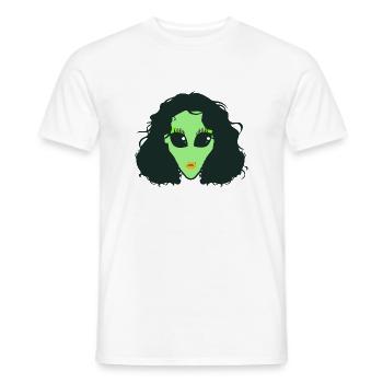 alien_drag_queen - Men's T-Shirt - white - Front - AI Model Male 178 dark (178cm)