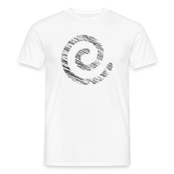 Spirale  - Männer T-Shirt - Weiß - Vorne - AI Model Male 178 dark (178cm)