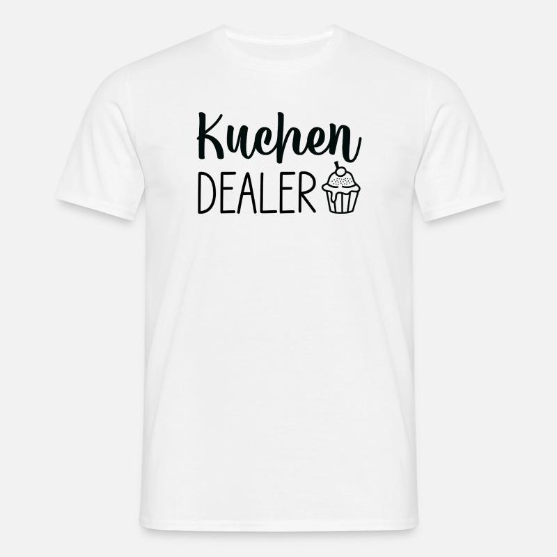 Kuchen Cupcake Script Logo - Men's T-Shirt - white