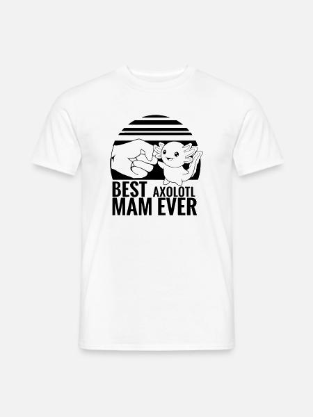 axolotl_mama - Men's T-Shirt - white