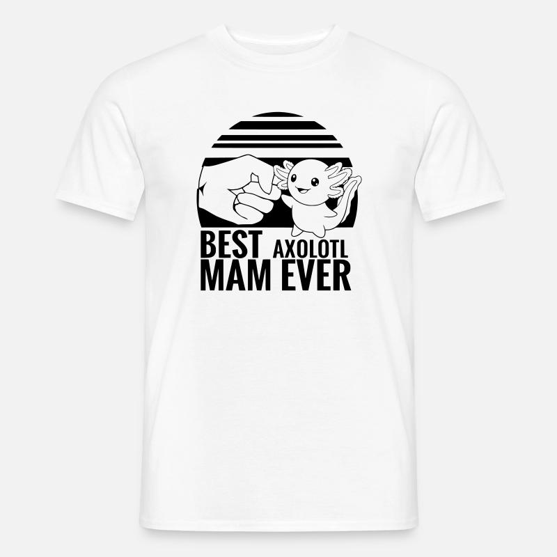 axolotl_mama - Männer T-Shirt - Weiß