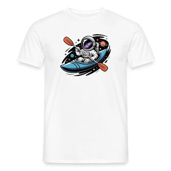 Kayak Astronaute - Logo Alien Cool - T-shirt homme - blanc - Devant - AI Model Male 178 dark (178cm)