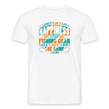 Angler Fischer Petrijünger Spruch Angeln Lustig - Männer T-Shirt - Weiß - Vorne - AI Model Male 178 dark (178cm)