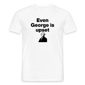 Même George est contrarié par lui, la politique américaine - T-shirt homme - blanc - Devant - AI Model Male 178 dark (178cm)