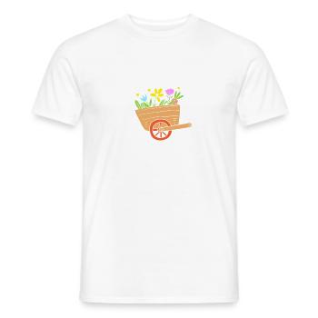 Compost Worms Gift - Men's T-Shirt - white - Front - AI Model Male 178 dark (178cm)