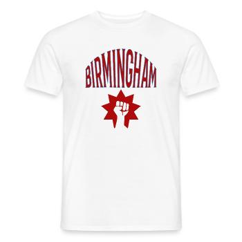 Birmingham - Men's T-Shirt - white - Front - AI Model Male 178 dark (178cm)