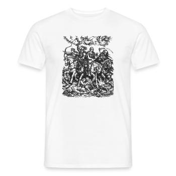 Four Horsemen of the Apocalypse - Men's T-Shirt - white - Front - AI Model Male 178 dark (178cm)