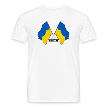 Ukraine - Männer T-Shirt - Weiß - Vorne - AI Model Male 178 dark (178cm)