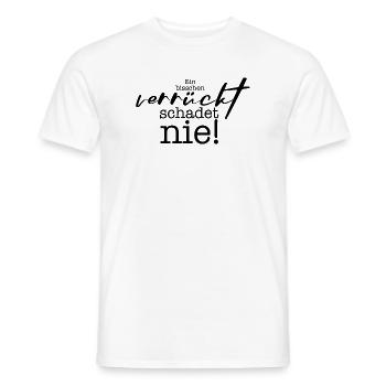 UN PEU FOU - T-shirt homme - blanc - Devant - AI Model Male 178 dark (178cm)