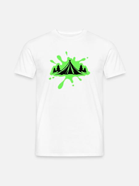 Camping Tent Nature Blobs - Men's T-Shirt - white