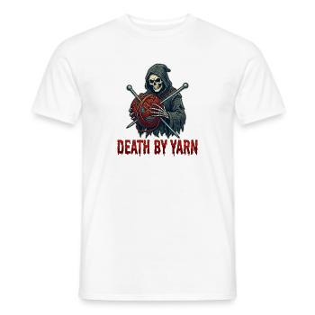 Mort par fil Faucheuse - T-shirt homme - blanc - Devant - AI Model Male 178 dark (178cm)