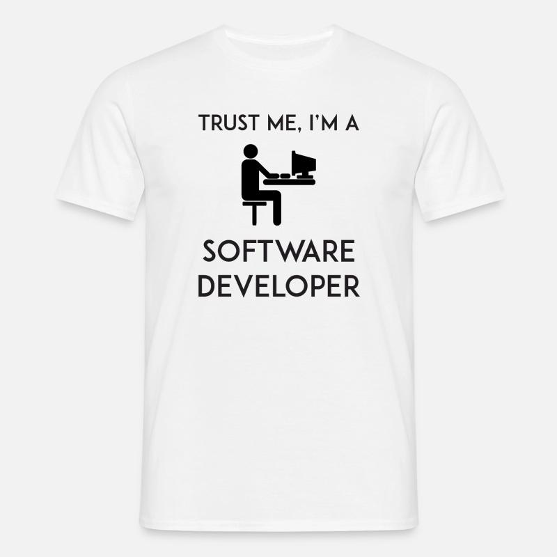 Trust Me I'm a Software Developer - Men's T-Shirt - white