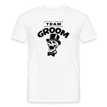 Équipe du Marié : Enterrement de vie de garçon Jga Skeleton - T-shirt homme - blanc - Devant - AI Model Male 178 dark (178cm)
