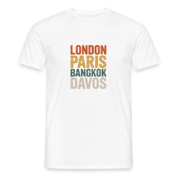 Davos - T-shirt homme - blanc - Devant - AI Model Male 178 dark (178cm)