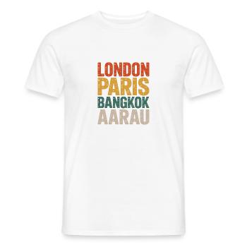 Aarau - T-shirt homme - blanc - Devant - AI Model Male 178 dark (178cm)