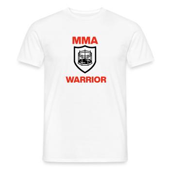 MMA Warrior, Cage Ready, Fight, Oktagon, Kampf - Männer T-Shirt - Weiß - Vorne - AI Model Male 178 dark (178cm)