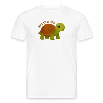 Trop cool pour précipiter Tortue - T-shirt homme - blanc - Devant - AI Model Male 178 dark (178cm)