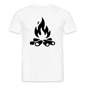 Lagerfeuer Brennholz - Männer T-Shirt - Weiß - Vorne - AI Model Male 178 dark (178cm)