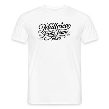 Mallorca Party Team 2026 - Männer T-Shirt - Weiß - Vorne - AI Model Male 178 dark (178cm)