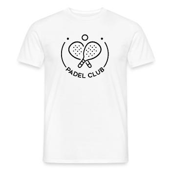 Padel-Club - Männer T-Shirt - Weiß - Vorne - AI Model Male 178 dark (178cm)