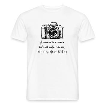 Photography Beyond Techinique - Men's T-Shirt - white - Front - AI Model Male 178 dark (178cm)