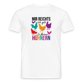I've had enough, I'm going to my chickens, gift - Men's T-Shirt - white - Front - AI Model Male 178 dark (178cm)