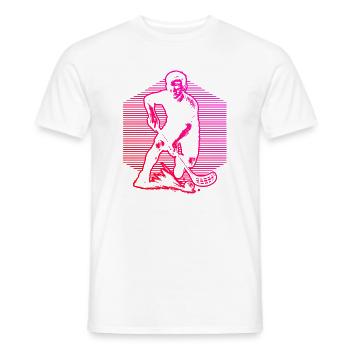 Floorball motif that works immediately - Men's T-Shirt - white - Front - AI Model Male 178 dark (178cm)