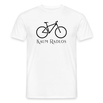 Motif statement du vélo de route minimaliste - T-shirt homme - blanc - Devant - AI Model Male 178 dark (178cm)