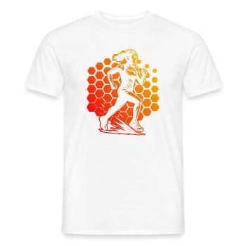 Motif emblématique de la course - T-shirt homme - blanc - Devant - AI Model Male 178 dark (178cm)