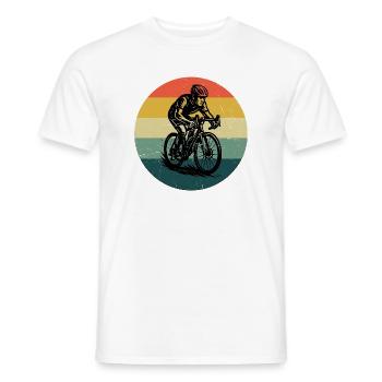 Motif drôle de vélo de route - T-shirt homme - blanc - Devant - AI Model Male 178 dark (178cm)