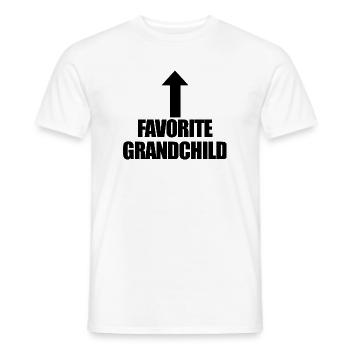 Favorite grandchild - Men's T-Shirt - white - Front - AI Model Male 178 dark (178cm)