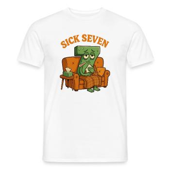 Six Seven Sick Seven - Men's T-Shirt - white - Front - AI Model Male 178 dark (178cm)