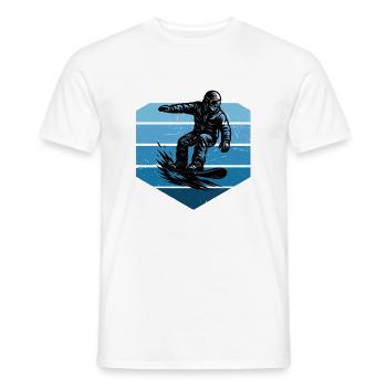 Snowboard Liebe zum Anziehen - Männer T-Shirt - Weiß - Vorne - AI Model Male 178 dark (178cm)